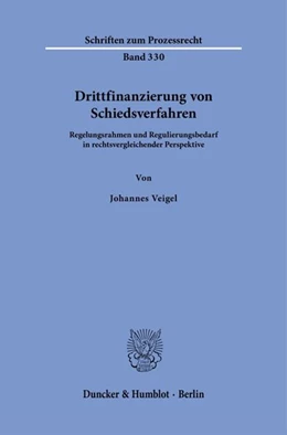 Abbildung von Veigel | Drittfinanzierung von Schiedsverfahren | 1. Auflage | 2026 | beck-shop.de