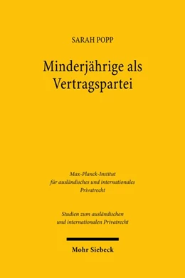 Abbildung von Popp | Minderjährige als Vertragspartei | 1. Auflage | 2026 | beck-shop.de
