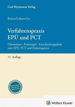 Abbildung von Arz / Baltzer | Verfahrenspraxis EPÜ und PCT | 11. Auflage | 2026 | beck-shop.de