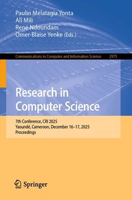 Abbildung von Melatagia Yonta / Mili | Research in Computer Science | 1. Auflage | 2026 | beck-shop.de
