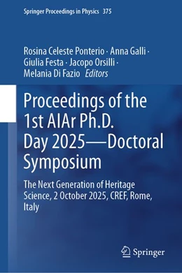 Abbildung von Ponterio / Galli | Proceedings of the 1st AIAr Ph.D. Day 2025—Doctoral Symposium | 1. Auflage | 2026 | beck-shop.de