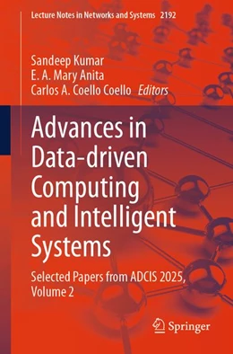 Abbildung von Kumar / Mary Anita | Advances in Data-driven Computing and Intelligent Systems | 1. Auflage | 2026 | beck-shop.de