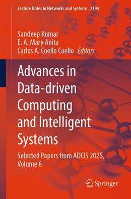 Abbildung von Kumar / Mary Anita | Advances in Data-driven Computing and Intelligent Systems | 1. Auflage | 2026 | beck-shop.de