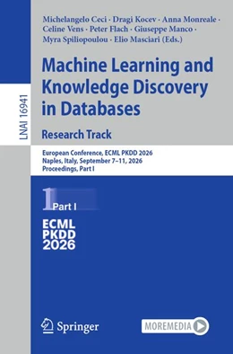 Abbildung von Ceci / Kocev | Machine Learning and Knowledge Discovery in Databases. Research Track | 1. Auflage | 2026 | beck-shop.de