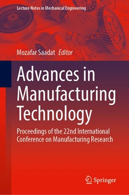 Abbildung von Saadat | Advances in Manufacturing Technology | 1. Auflage | 2026 | beck-shop.de
