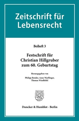 Abbildung von Bender / Warflinger | Festschrift für Christian Hillgruber zum 60. Geburtstag | 1. Auflage | 2026 | beck-shop.de