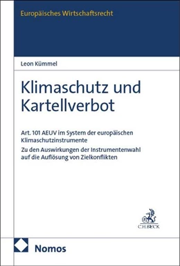 Abbildung von Kümmel | Klimaschutz und Kartellverbot | 1. Auflage | 2026 | 96 | beck-shop.de