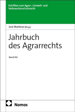 Abbildung von Martínez | Jahrbuch des Agrarrechts | 1. Auflage | 2026 | 99 | beck-shop.de