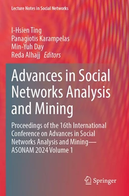 Abbildung von Ting / Karampelas | Advances in Social Networks Analysis and Mining | 1. Auflage | 2026 | beck-shop.de