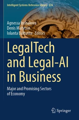 Abbildung von Inshakova / Matytsin | LegalTech and Legal-AI in Business | 1. Auflage | 2026 | beck-shop.de