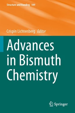 Abbildung von Lichtenberg | Advances in Bismuth Chemistry | 1. Auflage | 2026 | beck-shop.de