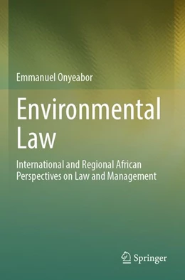 Abbildung von Onyeabor | Environmental Law | 1. Auflage | 2025 | beck-shop.de