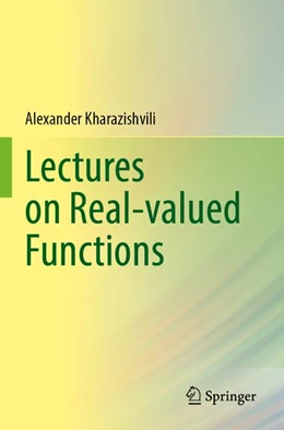 Abbildung von Kharazishvili | Lectures on Real-valued Functions | 1. Auflage | 2026 | beck-shop.de