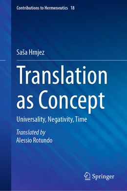 Abbildung von Hrnjez | Translation as Concept | 1. Auflage | 2026 | beck-shop.de