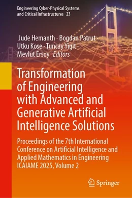 Abbildung von Hemanth / Patrut | Transformation of Engineering with Advanced and Generative Artificial Intelligence Solutions | 1. Auflage | 2026 | beck-shop.de