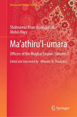 Abbildung von Thackston | Ma’athiru’l-umara | 1. Auflage | 2026 | beck-shop.de