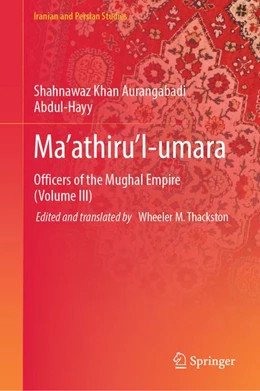 Abbildung von Thackston | Ma’athiru’l-umara | 1. Auflage | 2026 | beck-shop.de