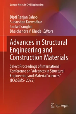 Abbildung von Sahoo / Kurwadkar | Advances in Structural Engineering and Construction Materials | 1. Auflage | 2026 | beck-shop.de