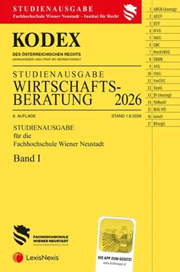 Abbildung von Doralt | KODEX Wirtschaftsberatung Band I (FHWN) 2026 | 8. Auflage | 2026 | beck-shop.de