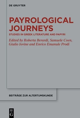 Abbildung von Berardi / Coen | Papyrological Journeys | 1. Auflage | 2026 | 436 | beck-shop.de