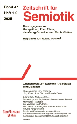 Abbildung von Zeitschrift für Semiotik 47 (2025) 1–2 | 1. Auflage | 2026 | beck-shop.de