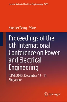 Abbildung von Tseng | Proceedings of the 6th International Conference on Power and Electrical Engineering | 1. Auflage | 2026 | beck-shop.de