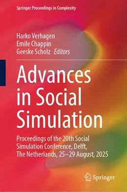 Abbildung von Verhagen / Chappin | Advances in Social Simulation | 1. Auflage | 2026 | beck-shop.de