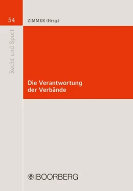 Abbildung von Zimmer | Die Verantwortung der Verbände | 1. Auflage | 2026 | beck-shop.de