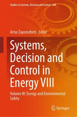 Abbildung von Zaporozhets | Systems, Decision and Control in Energy VIII | 1. Auflage | 2026 | beck-shop.de