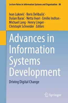 Abbildung von Lukovic / Delibašic | Advances in Information Systems Development | 1. Auflage | 2026 | beck-shop.de