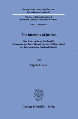 Abbildung von Lieder | The interests of justice | 1. Auflage | 2026 | beck-shop.de