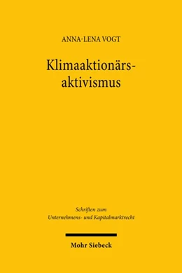 Abbildung von Vogt | Klimaaktionärsaktivismus | 1. Auflage | 2026 | beck-shop.de