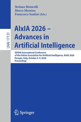 Abbildung von Bistarelli / Maratea | AIxIA 2026 – Advances in Artificial Intelligence | 1. Auflage | 2026 | beck-shop.de