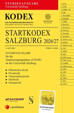 Abbildung von Doralt | KODEX Startkodex Salzburg 2026/27 | 3. Auflage | 2026 | beck-shop.de