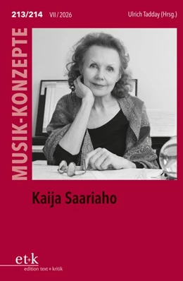 Abbildung von Tadday | MUSIK-KONZEPTE 213/214: Kaija Saariaho | 1. Auflage | 2026 | beck-shop.de