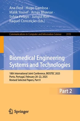 Abbildung von Fred / Gamboa | Biomedical Engineering Systems and Technologies | 1. Auflage | 2026 | beck-shop.de