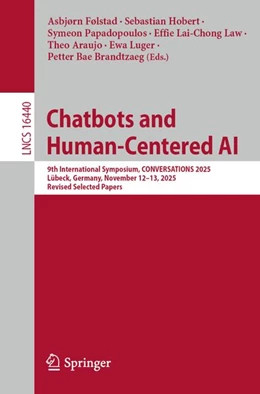 Abbildung von Følstad / Hobert | Chatbots and Human-Centered AI | 1. Auflage | | beck-shop.de