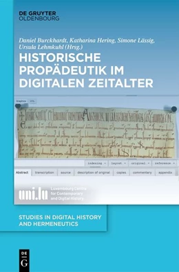 Abbildung von Burckhardt / Hering | Historische Propädeutik im Digitalen Zeitalter | 1. Auflage | 2026 | 14 | beck-shop.de