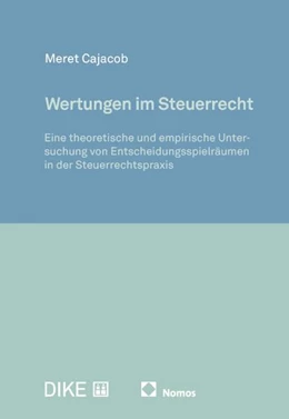 Abbildung von Cajacob | Wertungen im Steuerrecht | 1. Auflage | 2026 | beck-shop.de