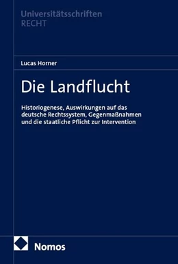 Abbildung von Horner | Die Landflucht | 1. Auflage | 2026 | 1058 | beck-shop.de