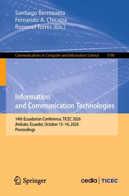 Abbildung von Berrezueta / Chicaiza | Information and Communication Technologies | 1. Auflage | 2026 | beck-shop.de