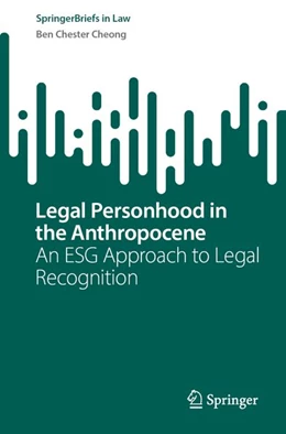 Abbildung von Cheong | Legal Personhood in the Anthropocene | 1. Auflage | 2026 | beck-shop.de