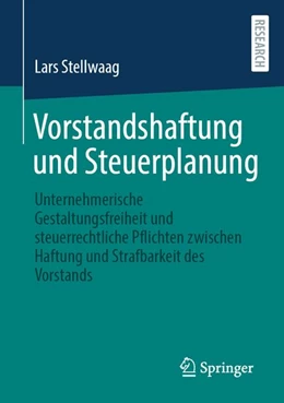 Abbildung von Stellwaag | Vorstandshaftung und Steuerplanung | 1. Auflage | 2026 | beck-shop.de