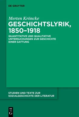 Abbildung von Kröncke | Geschichtslyrik, 1850-1918 | 1. Auflage | 2025 | beck-shop.de