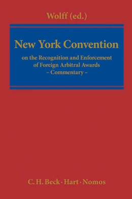 Abbildung von Wolff | New York Convention | 1. Auflage | 2012 | beck-shop.de