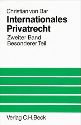 Abbildung von v. Bar | Internationales Privatrecht Band 2: Besonderer Teil | 1. Auflage | 1991 | beck-shop.de