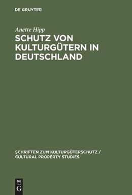 Abbildung von Hipp | Schutz von Kulturgütern in Deutschland | 1. Auflage | 2000 | beck-shop.de