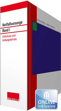 Abbildung von Notfallvorsorge - mit Aktualisierungsservice, Band I: Notfallvorsorge Bd. I Zivilschutz und Kulturgutschutz • mit Aktualisierungsservice | 1. Auflage | 2018 | beck-shop.de