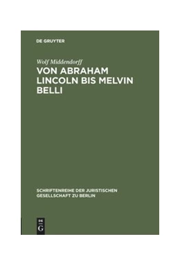 Abbildung von Middendorff | Von Abraham Lincoln bis Melvin Belli | 1. Auflage | 1989 | 114 | beck-shop.de