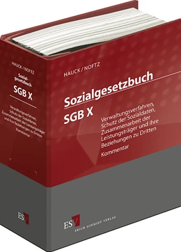 Abbildung von Hauck / Noftz | Sozialgesetzbuch (SGB) X: Verwaltungsverfahren, Schutz der Sozialdaten, Zusammenarbeit der Leistungsträger und ihre Beziehungen zu Dritten • ohne Aktualisierungsservice | 1. Auflage | 2018 | beck-shop.de